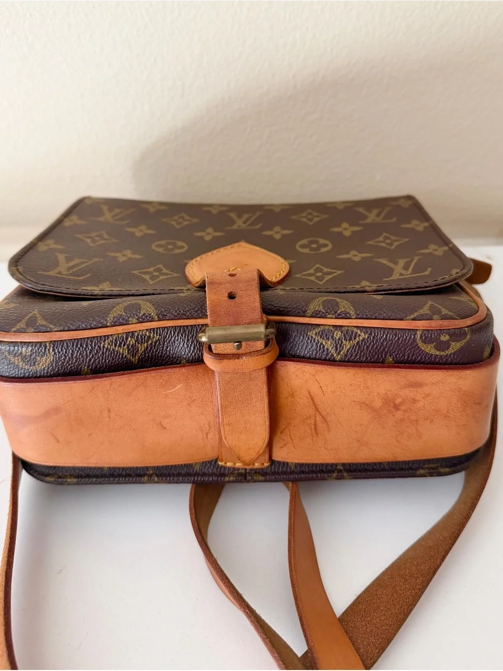 LOUIS VUITTON Cartouchiere MM Shoulder/Crossbody Bag Monogram